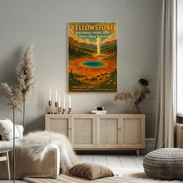 Yellowstone Vintage Travel Poster Wall Art