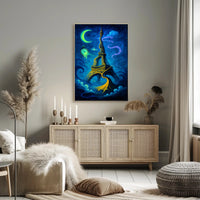 Surreal Parisian Dreamscape Poster PosterGoat