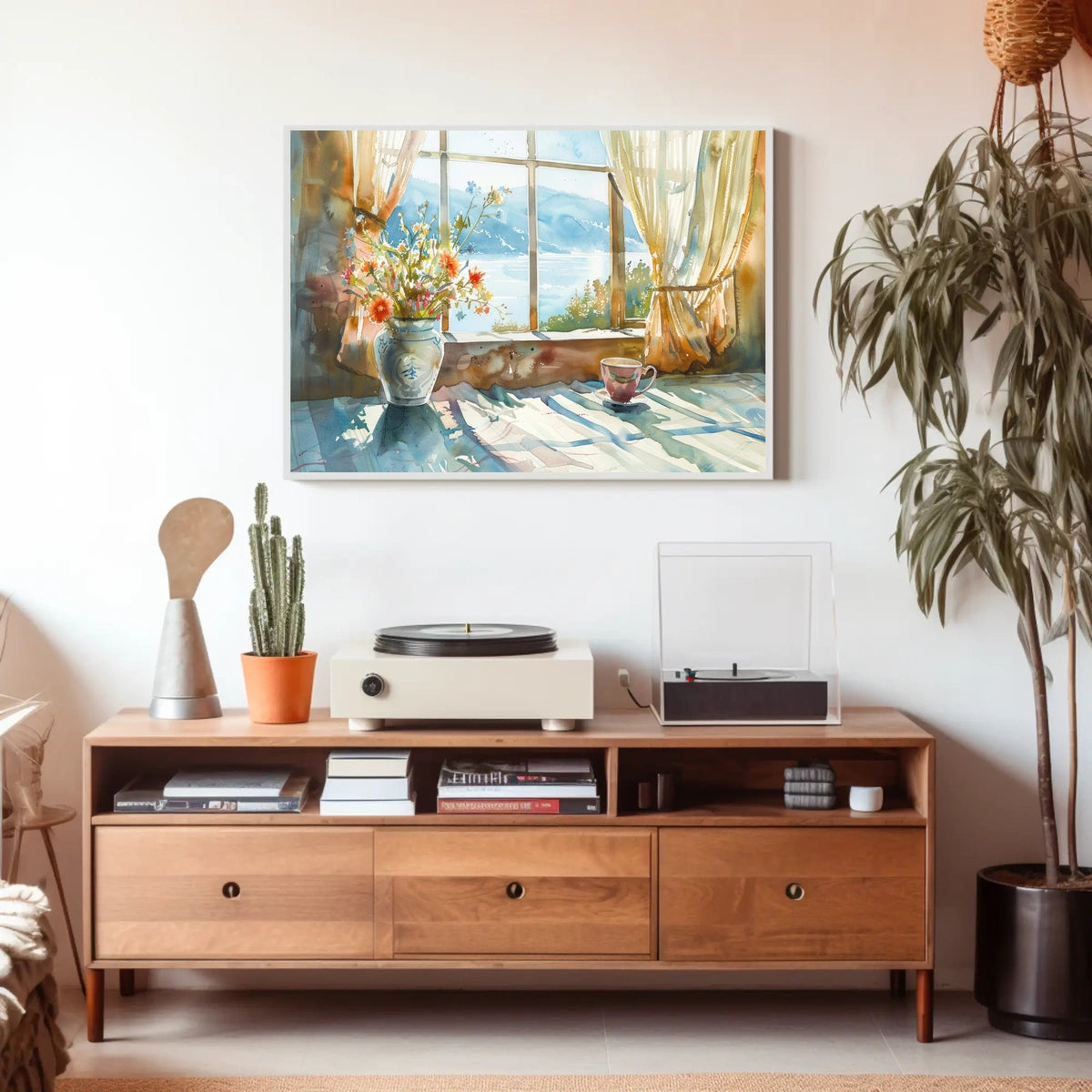 Morning Serenity by the Window Poster