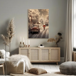 Winter Wonderland With Santa Poster