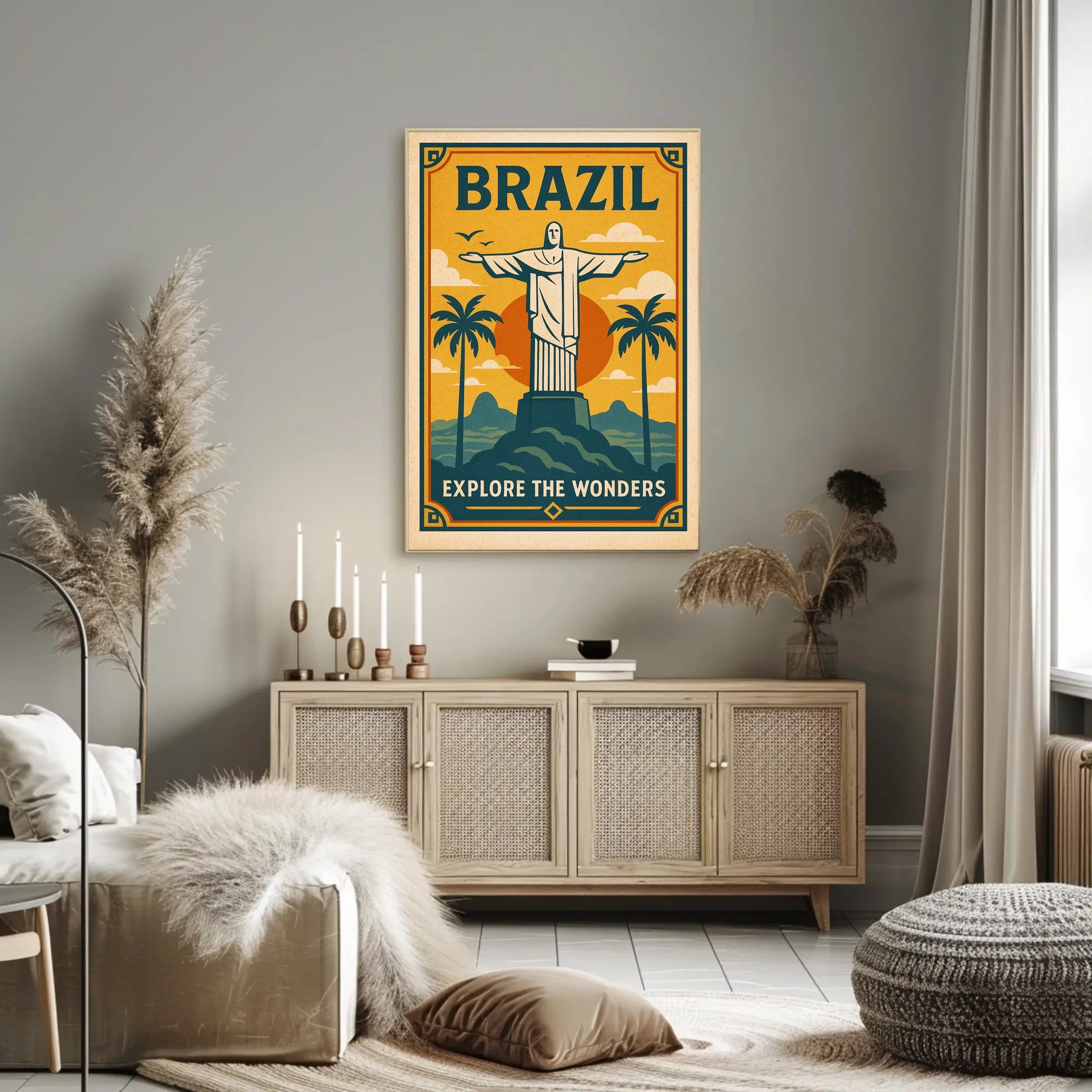 Explore Brazil Poster PosterGoat
