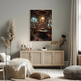 Steampunk Alchemist's Laboratory Poster