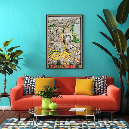 London Cityscape Travel Poster