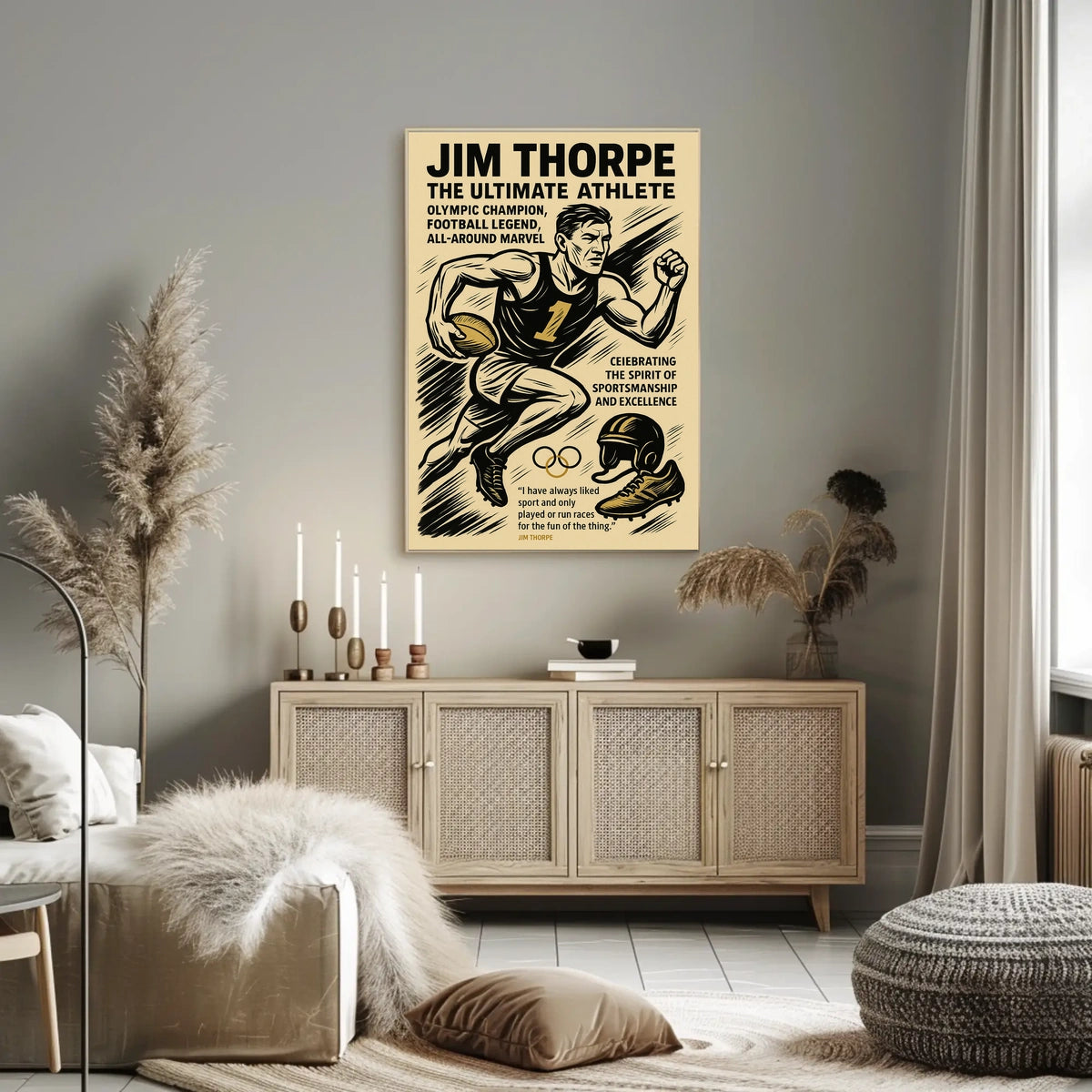 Jim Thorpe The Ultimate Athlete Jim Thorpe Poster
