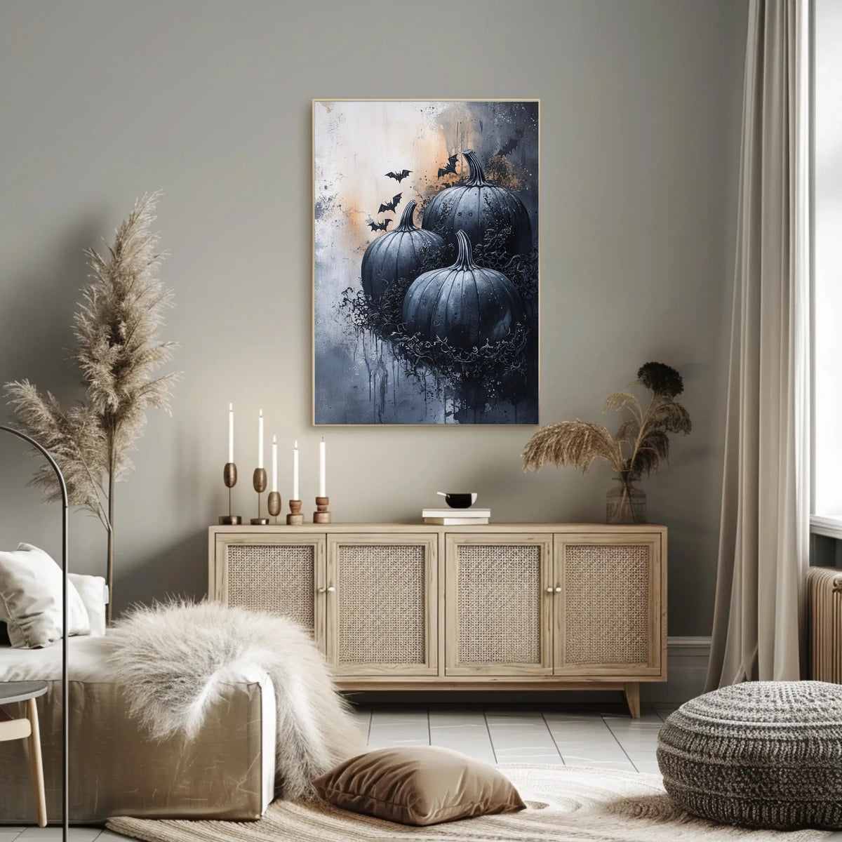 Halloween Spooky Scene Artistic Abstract or Pop Culture Poster