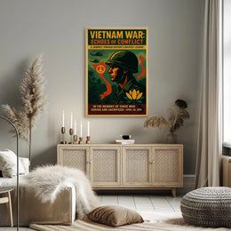 Vietnam War Echoes of Conflict Poster