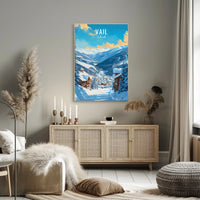 Serene Winter Getaway in Vail Travel Poster