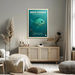 Green Chromis The Jewel Of The Reef Poster