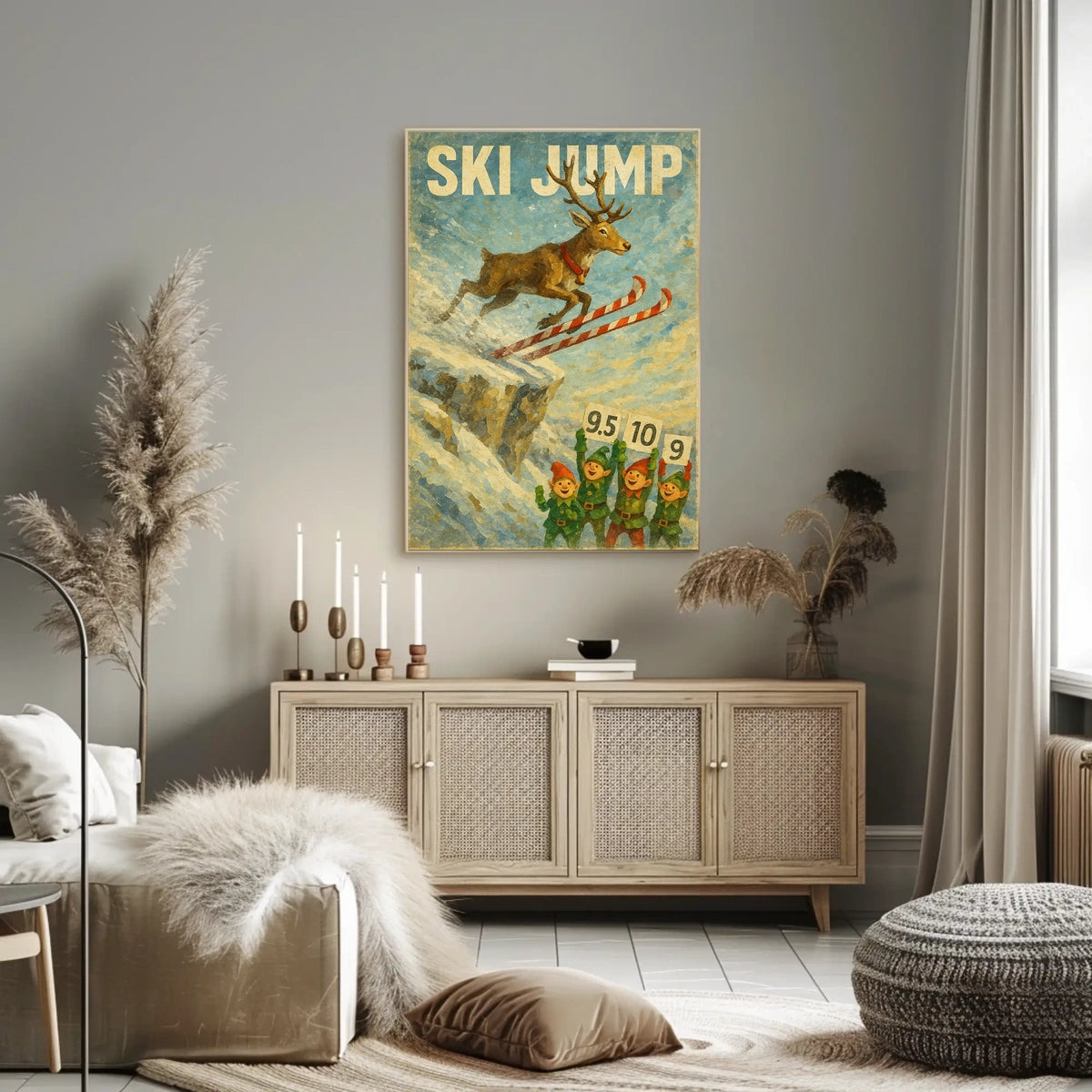 Ski Jump Spectacle Poster