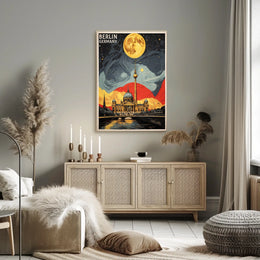 Berlin Nightscape Poster