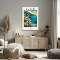 Amalfi Coast Travel Poster