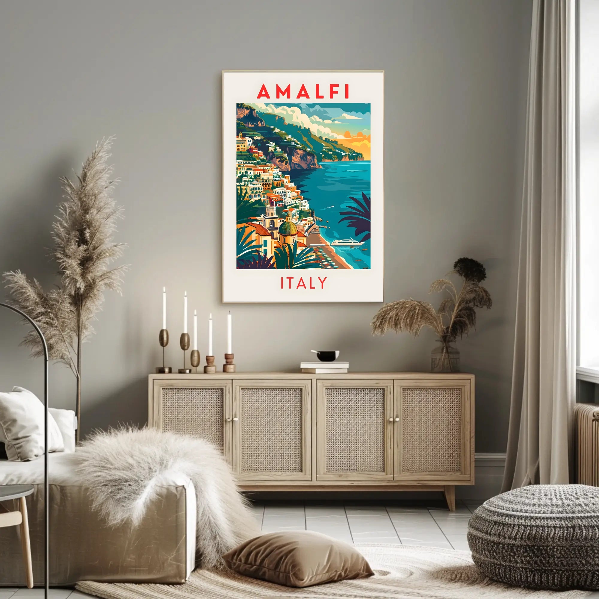 Amalfi Coast Travel Poster