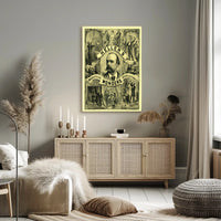 Heller's Wonders Vintage Magic Illusion Cultural Heritage Poster