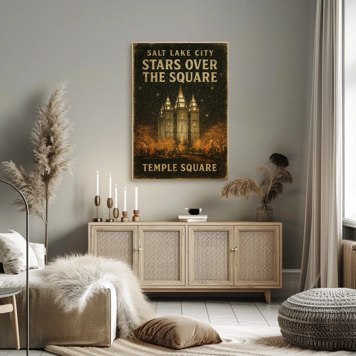 Stars Over Temple Square Poster