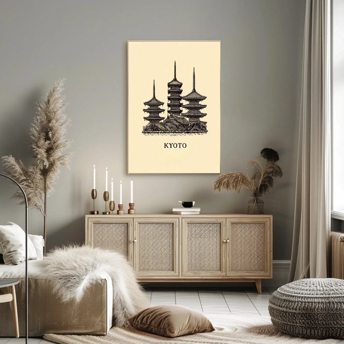Kyoto Pagodas Poster