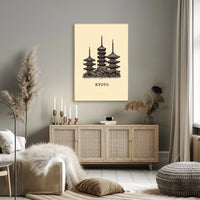 Kyoto Pagodas Poster