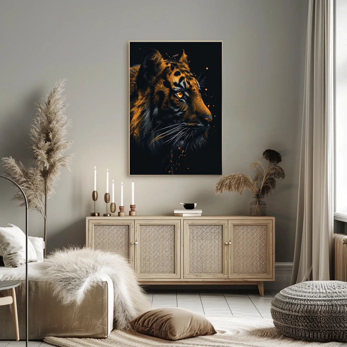 Majestic Tiger Portrait Poster