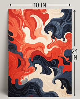 Swirling Colors Of Expression Poster