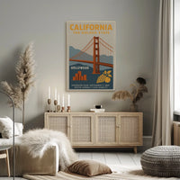California The Golden State Poster