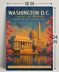 Washington D.C. A Legacy of Freedom Poster PosterGoat