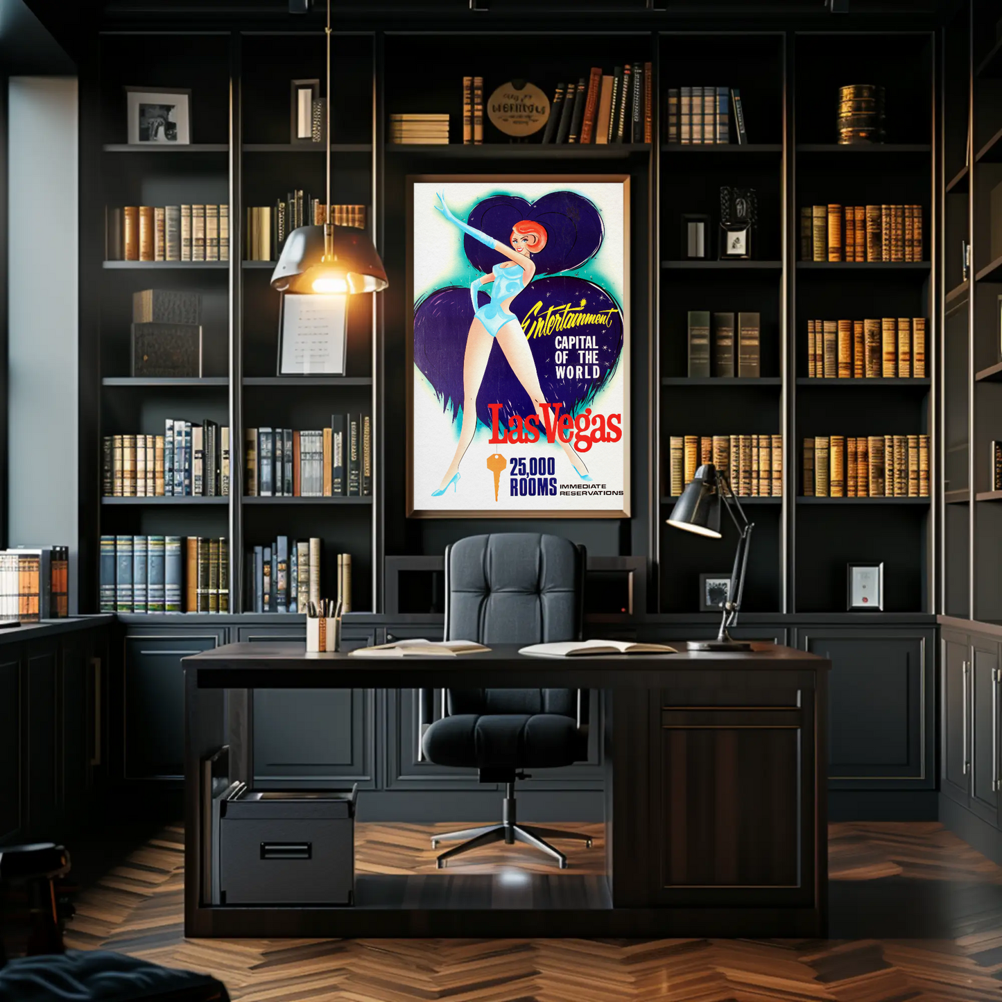 Las Vegas Entertainment Capital Vintage Poster