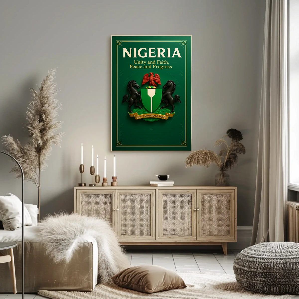 Nigeria Unity and Progress Poster