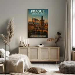 Prague The Heart of Europe Poster