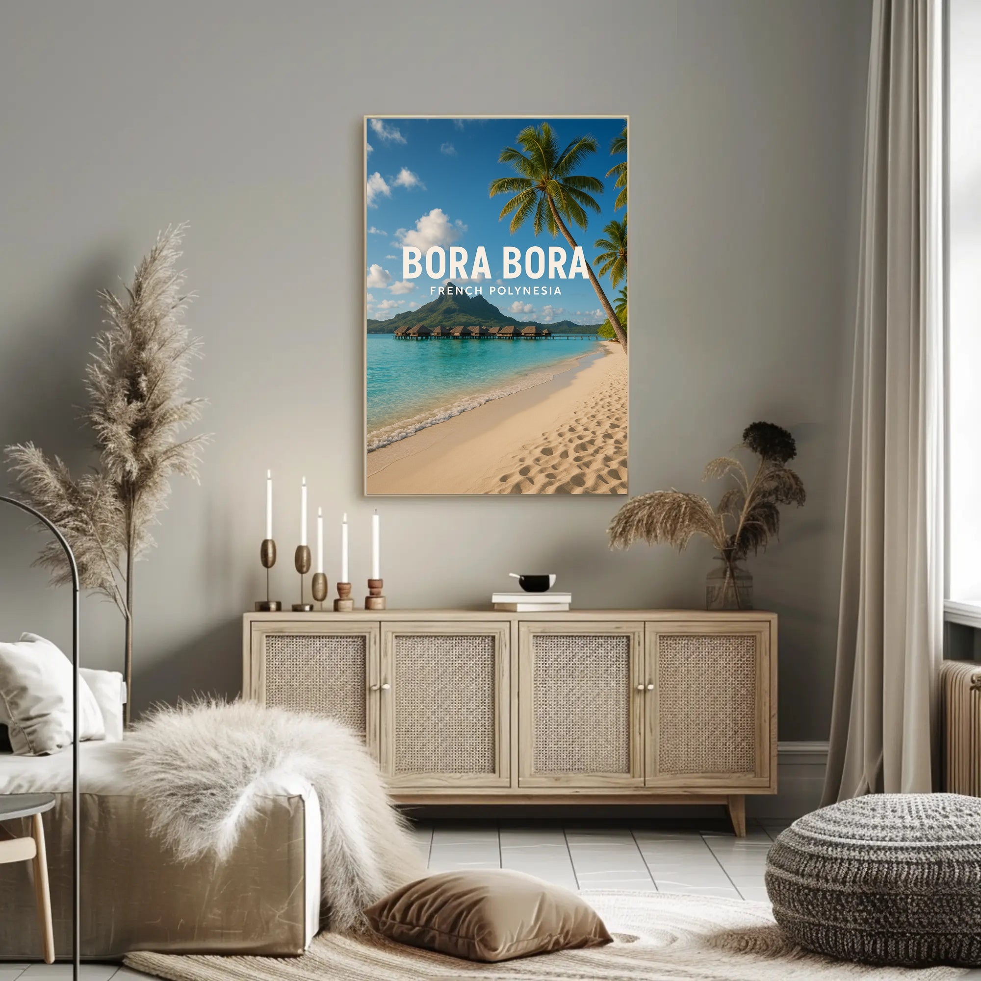 Bora Bora Tropical Paradise Travel Poster PosterGoat