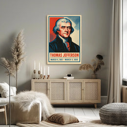Thomas Jefferson Vintage Realism Collector Poster