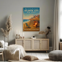 Atlantic City Where the Ocean Meets Excitement Poster