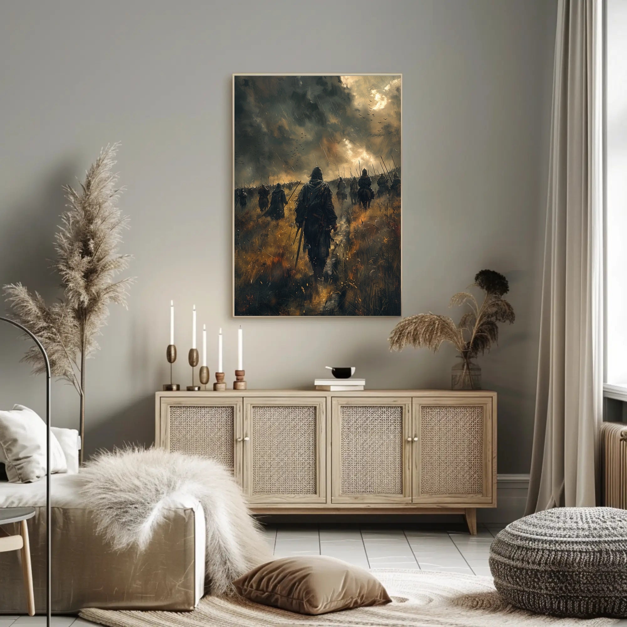 March Through the Storm Art Print Poster for Home Decor PosterGoat