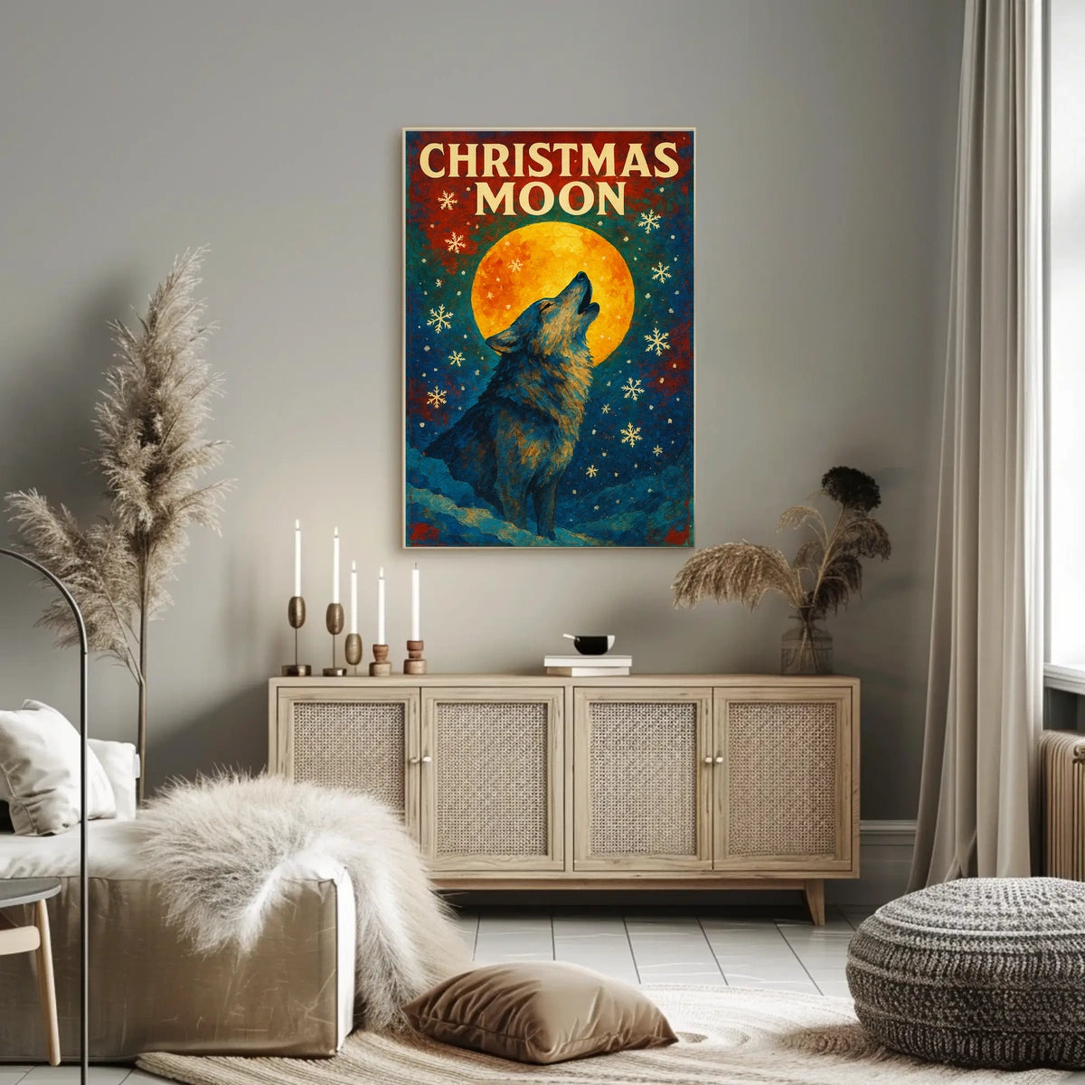 Christmas Moon Poster