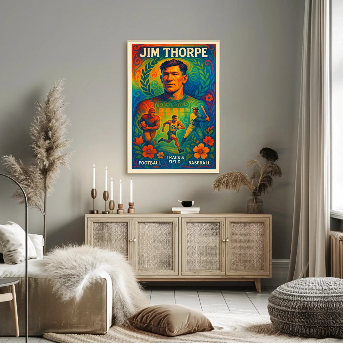 Celebrating Jim Thorpe Multisport Legend Poster