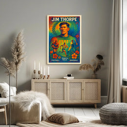 Celebrating Jim Thorpe Multisport Legend Poster