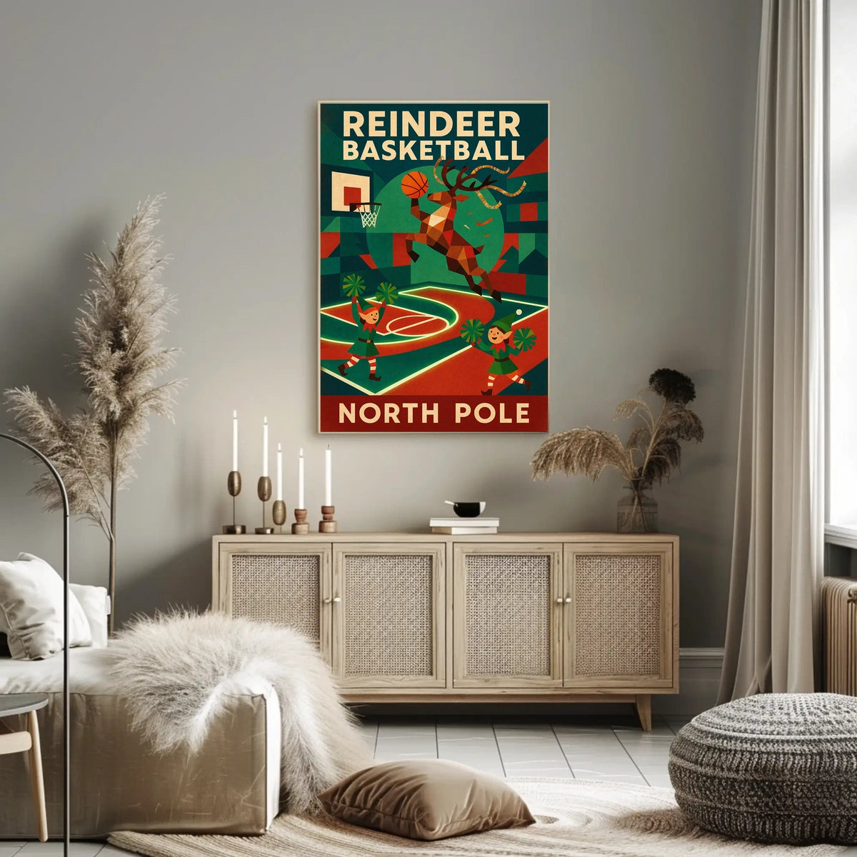 Reindeer Basketball Extravaganza Poster