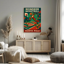 Reindeer Basketball Extravaganza Poster