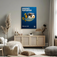 Dogface Pufferfish Poster PosterGoat
