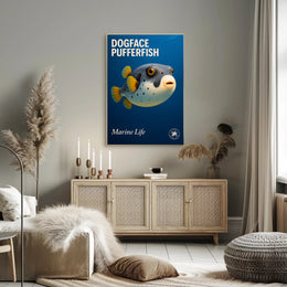 Dogface Pufferfish Poster PosterGoat
