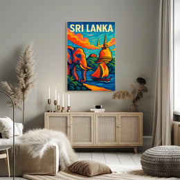 Vibrant Sri Lanka Poster
