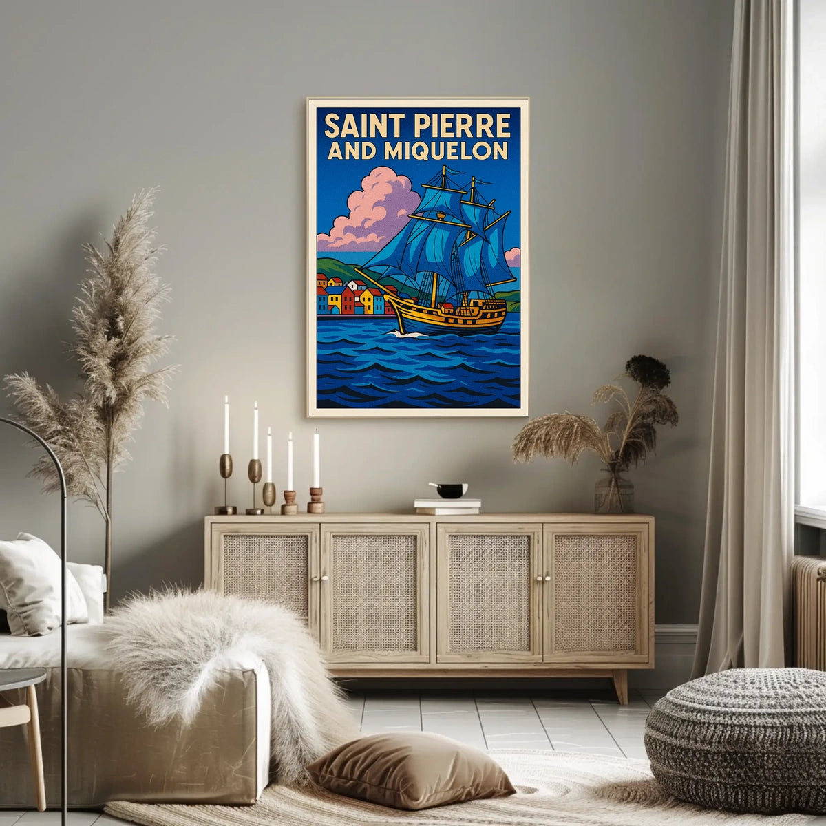 Saint Pierre and Miquelon Voyage Poster