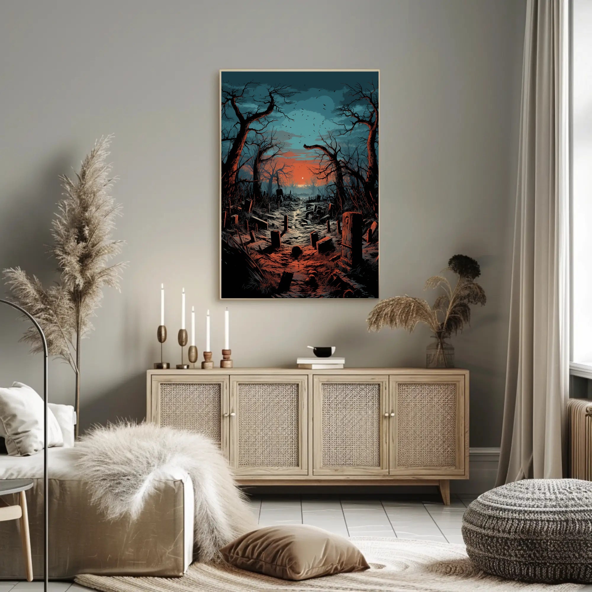 Twilight Cemetery Poster