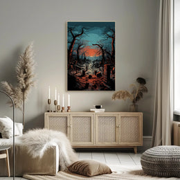 Twilight Cemetery Poster