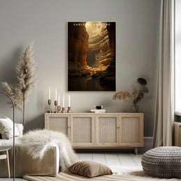 Carlsbad Caverns Travel Poster Vintage Wall Art