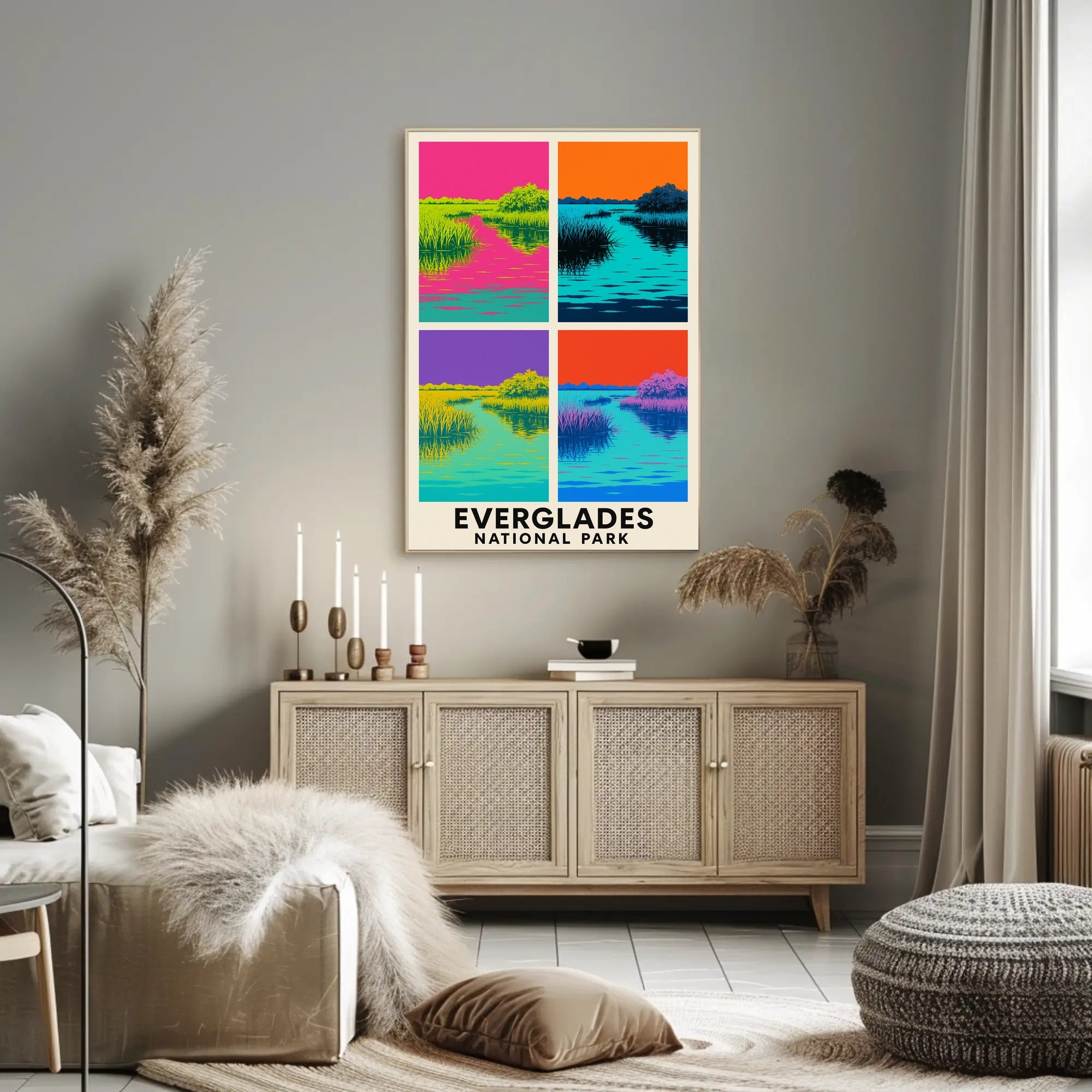 Everglades National Park Vibrant Reflections Poster