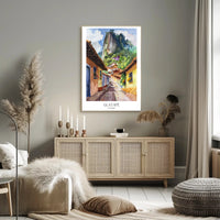 Guatapé Village Watercolor Travel Poster PosterGoat
