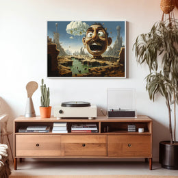 Surreal Whimsical Apocalyptic Scene Abstract or Artistic Poster