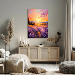 Lavender Sunset Poster