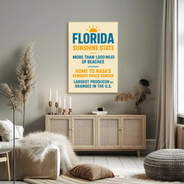 Discover Florida The Sunshine State Poster PosterGoat