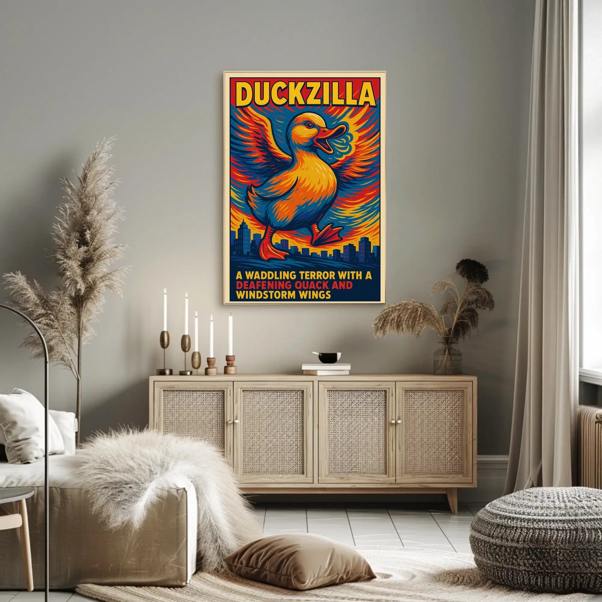 Duckzilla A Waddling Terror Poster