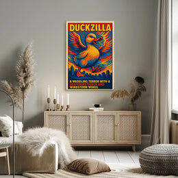 Duckzilla A Waddling Terror Poster